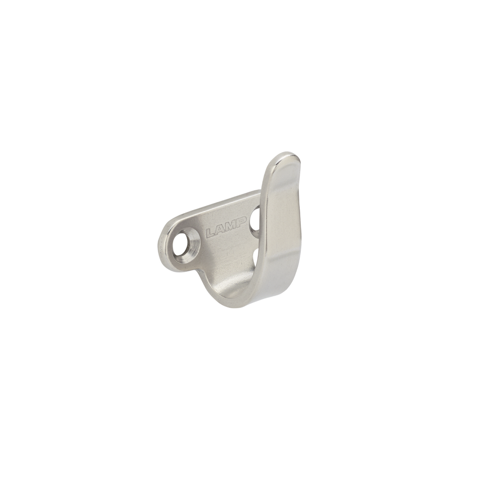 Sugatsune 2H-20: 30mm Single Wall Hook - Satin Stainless Steel