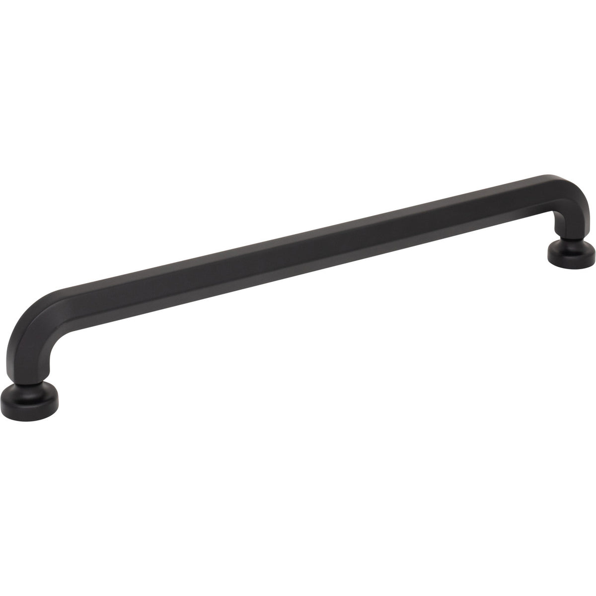 Top Knobs TK3327BLK: 12" cc Stanmore Appliance Pull - Flat Black