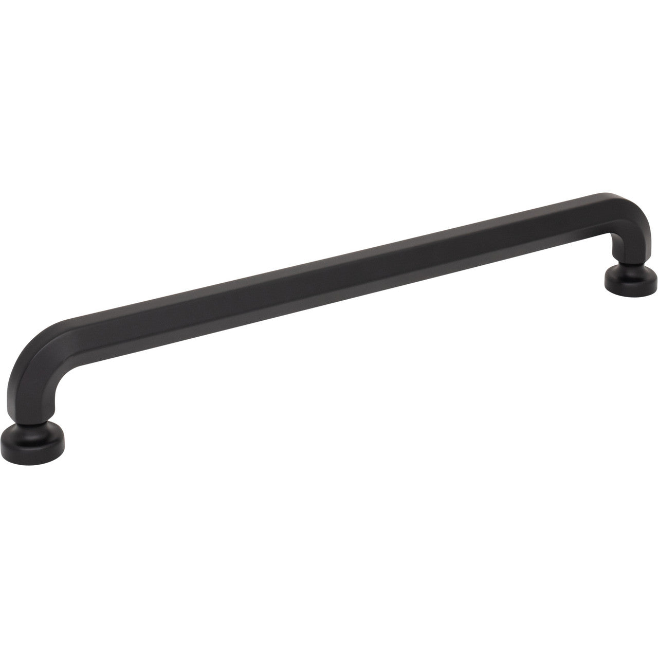 Top Knobs TK3327BLK: 12" cc Stanmore Appliance Pull - Flat Black