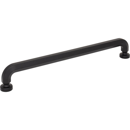 Top Knobs TK3327BLK: 12" cc Stanmore Appliance Pull - Flat Black