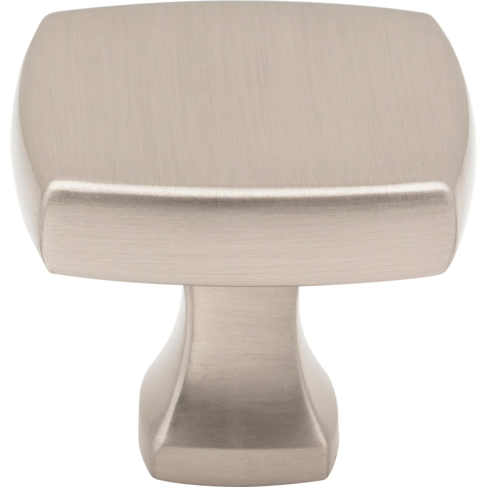Jeffrey Alexander 663SN: 1-3/8" Griffin Square Cabinet Knob - Satin Nickel