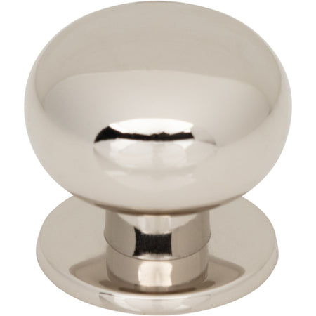 Top Knobs TK3330PN: 1-1/4" Lambert Round Cabinet Knob - Polished Nickel