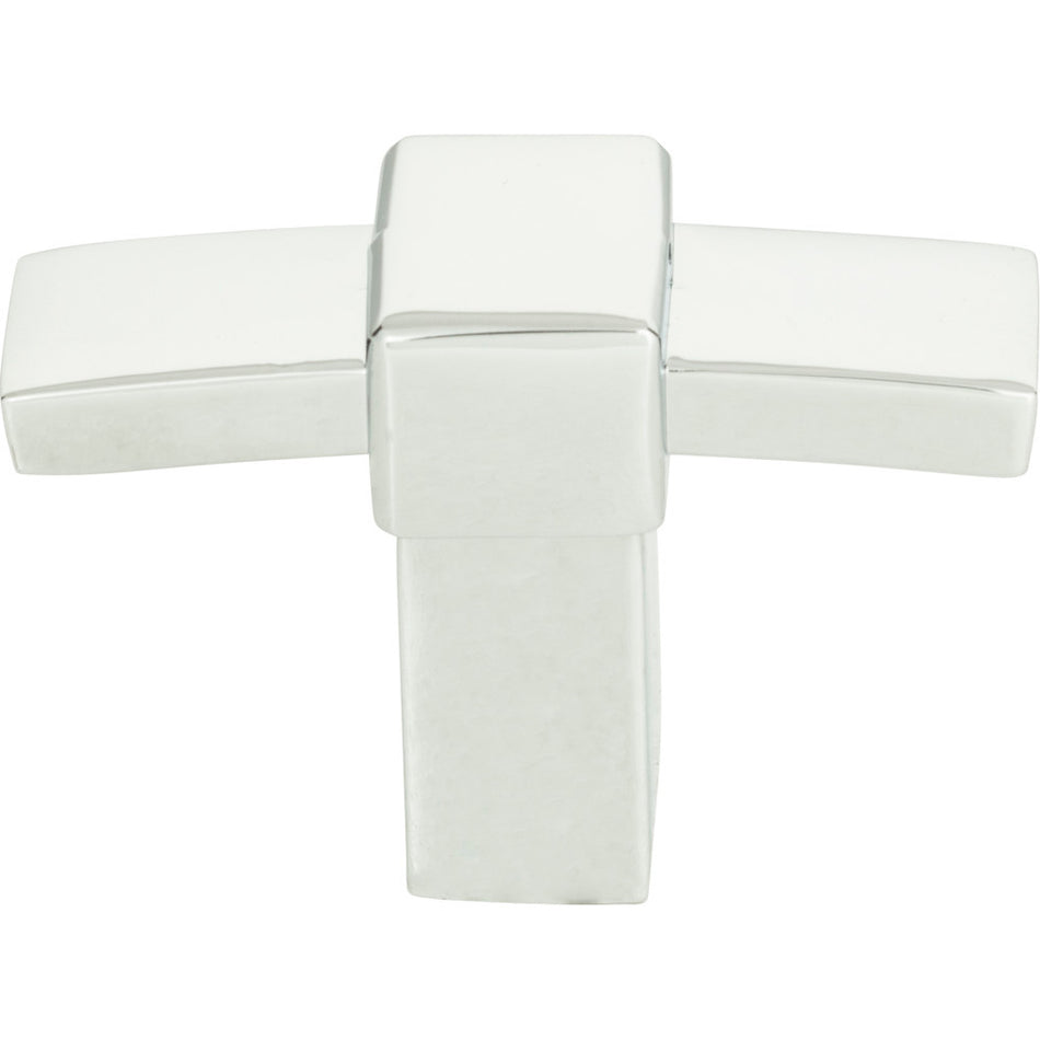Atlas 301-CH: 1-13/16" Buckle Up T-Bar Cabinet Knob - Polished Chrome