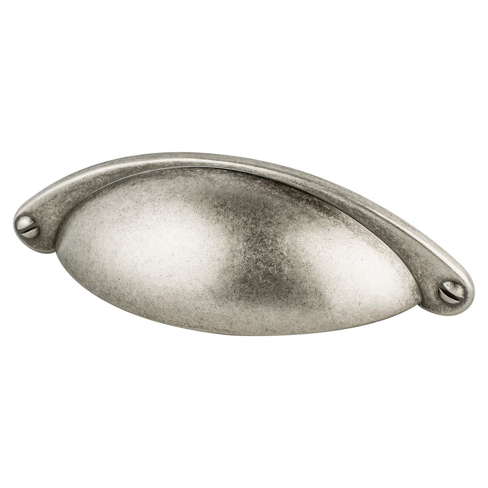 Berenson 3012-1AP: 64mm cc Andante Cup Cabinet Pull - Antique Pewter