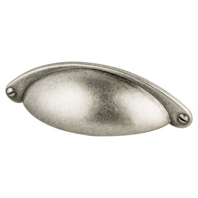 Berenson 3012-1AP: 64mm cc Andante Cup Cabinet Pull - Antique Pewter