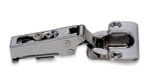 Sugatsune 304B-46/19: 19mm Overlay Free-swing Concealed Hinge - Polished Stainless Steel