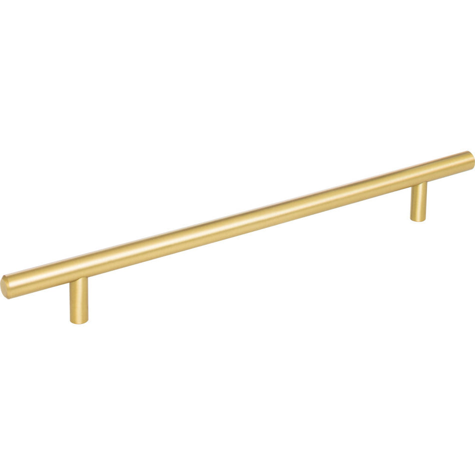 Elements 304BG: 224 mm cc Naples Round Bar Cabinet Pull - Brushed Gold