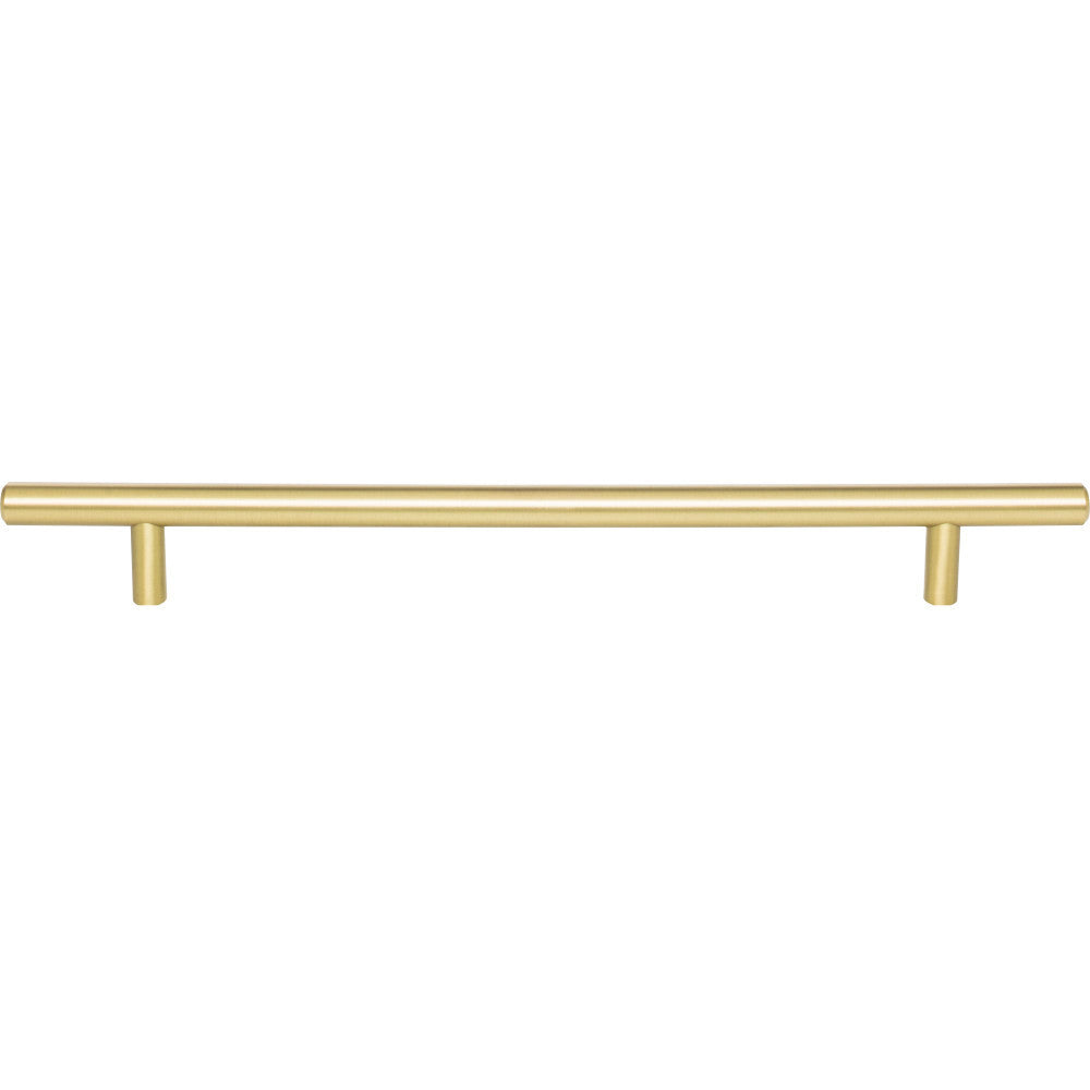 Elements 304BG: 224 mm cc Naples Round Bar Cabinet Pull - Brushed Gold