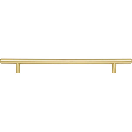 Elements 304BG: 224 mm cc Naples Round Bar Cabinet Pull - Brushed Gold