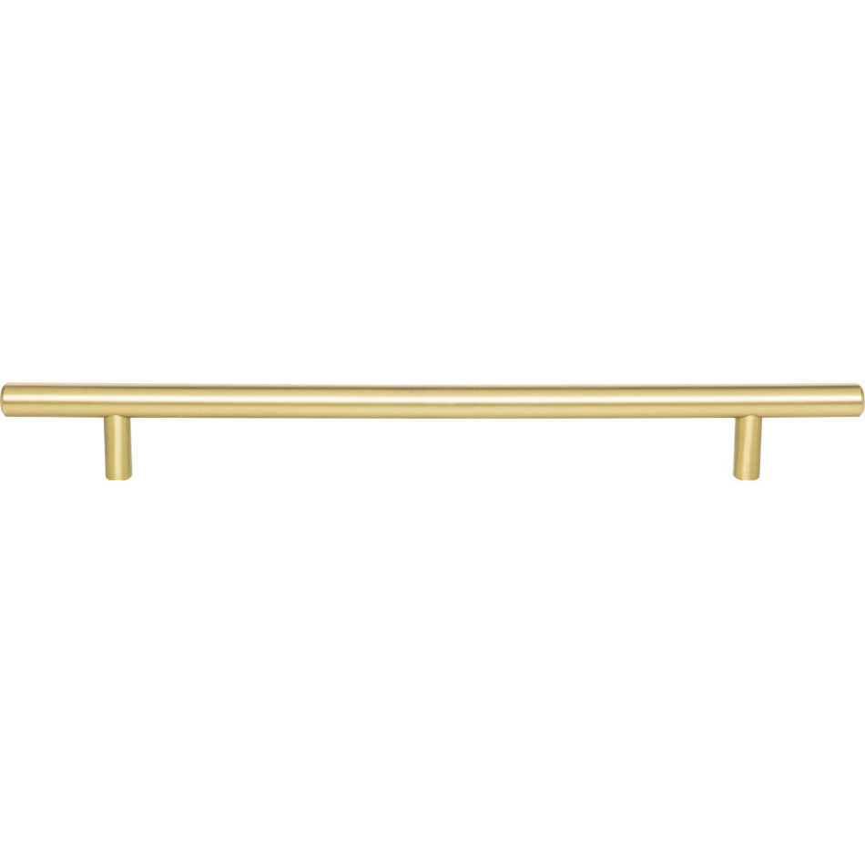 Elements 304BG: 224 mm cc Naples Round Bar Cabinet Pull - Brushed Gold