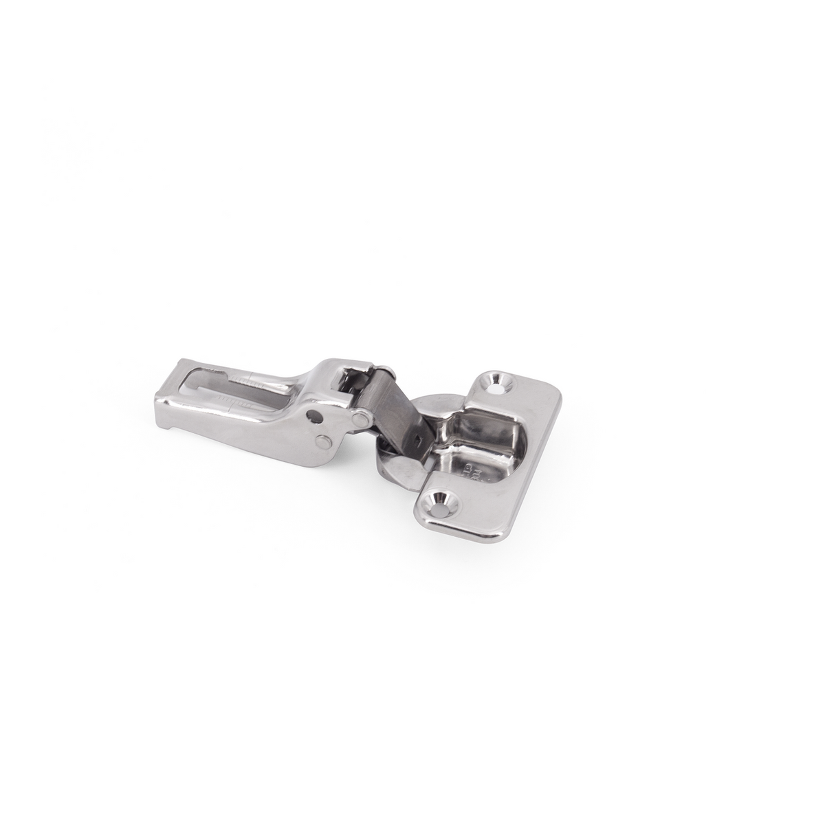 Sugatsune 304B-46/9: 9mm Overlay Free-swing Concealed Hinge - Polished Stainless Steel