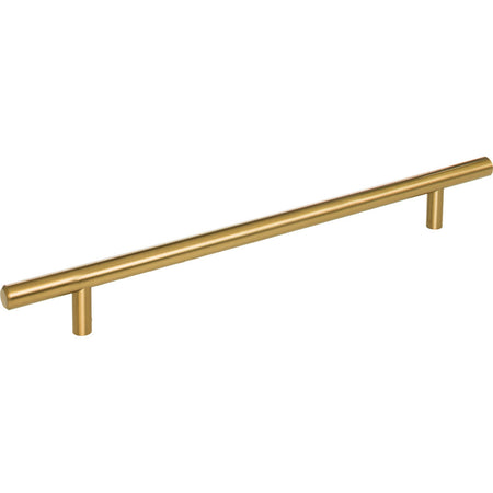 Elements 304SBZ: 224 mm cc Naples Round Bar Cabinet Pull - Satin Bronze