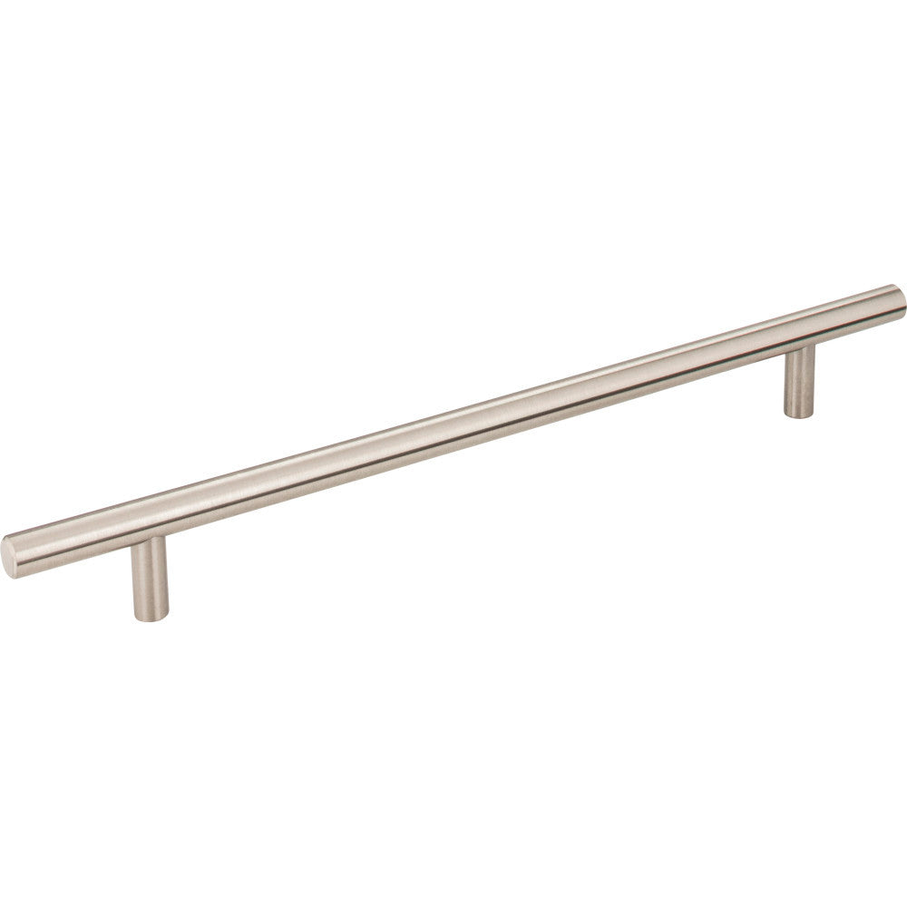 Elements 304SN: 224 mm cc Naples Round Bar Cabinet Pull - Satin Nickel