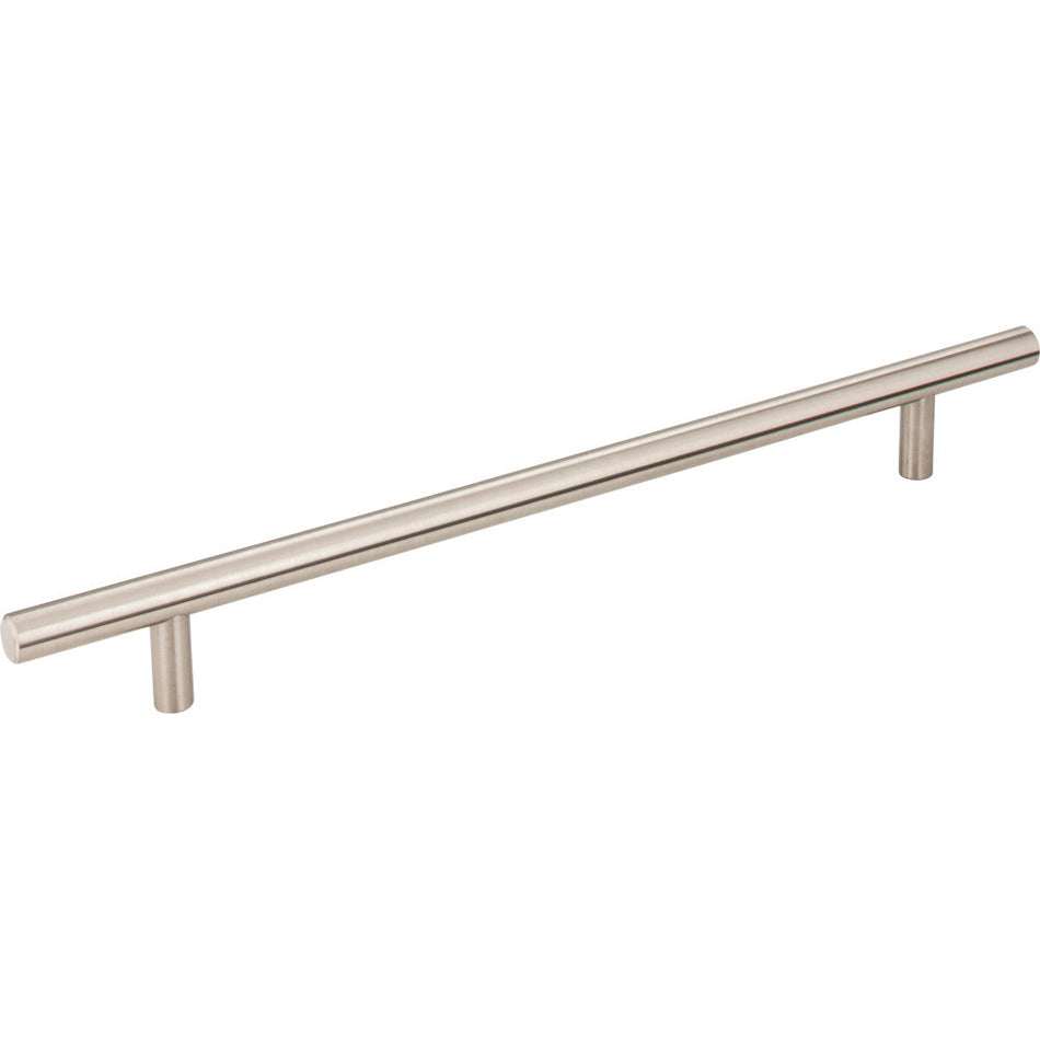 Elements 304SN: 224 mm cc Naples Round Bar Cabinet Pull - Satin Nickel