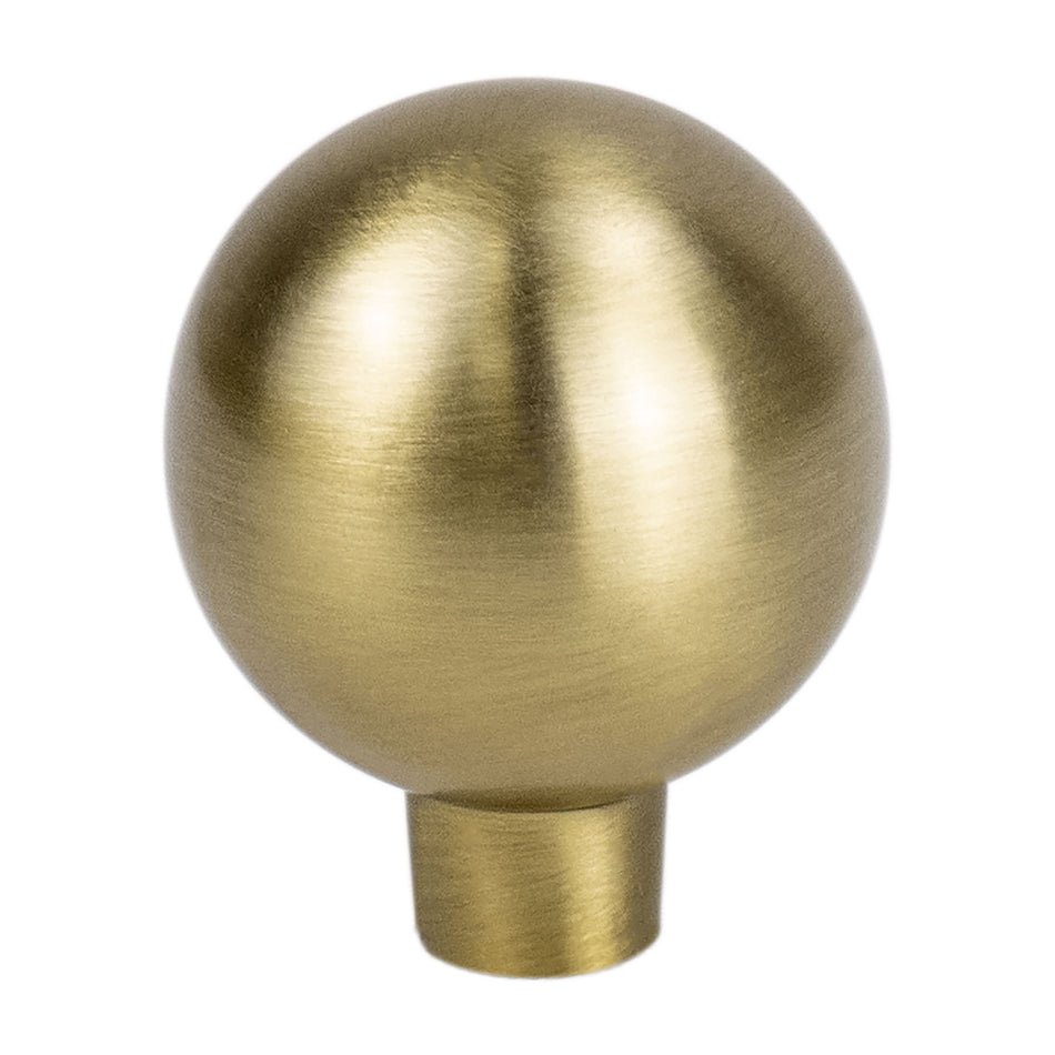 Berenson 3058-1MDB-P: Large Custom Comfort Ball Cabinet Knob - Modern Brushed Gold