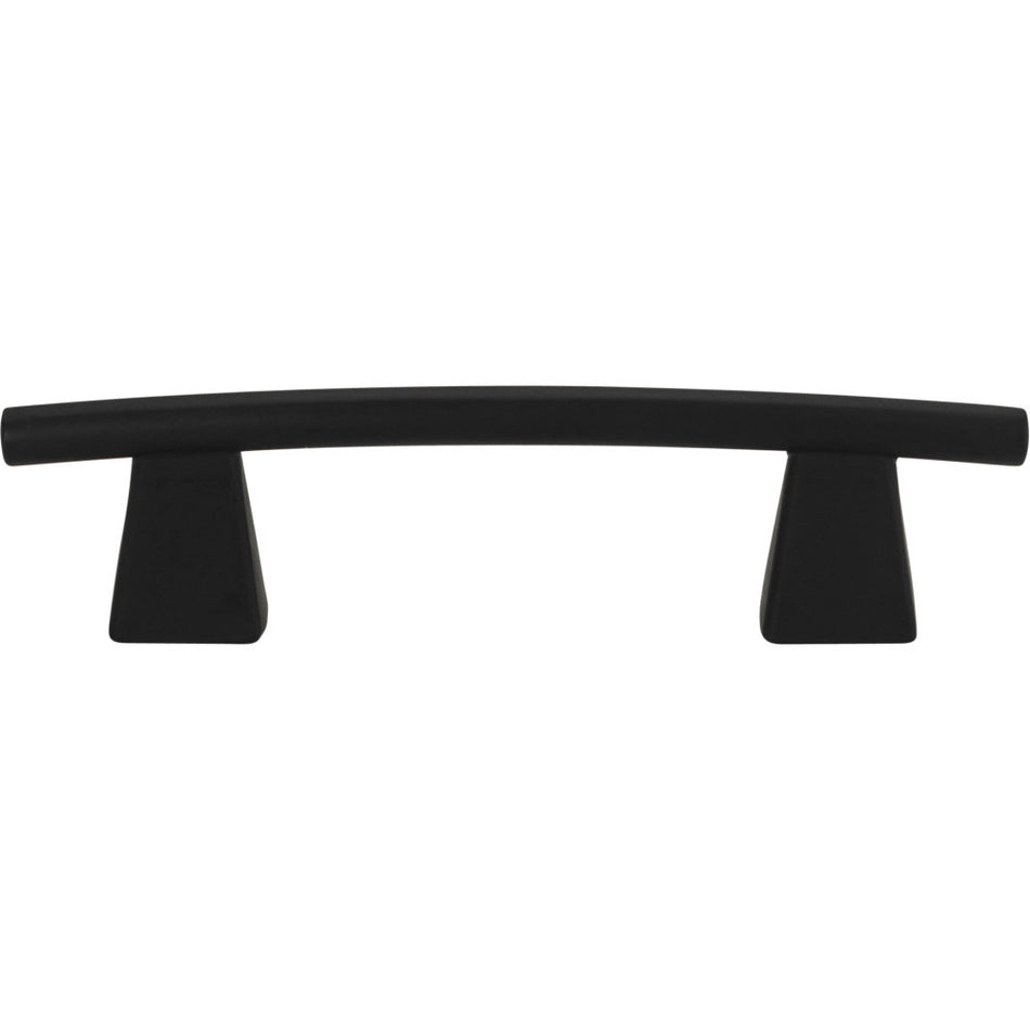 Atlas 306-BL: 3" cc Fulcrum Cabinet Pull - Matte Black