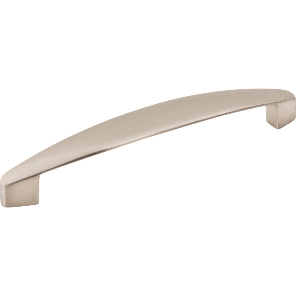 Elements 308-128SN: 128 mm cc Belfast Arch Bar Cabinet Pull - Satin Nickel