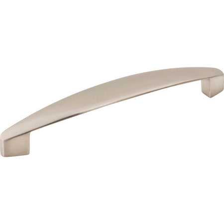 Elements 308-128SN: 128 mm cc Belfast Arch Bar Cabinet Pull - Satin Nickel