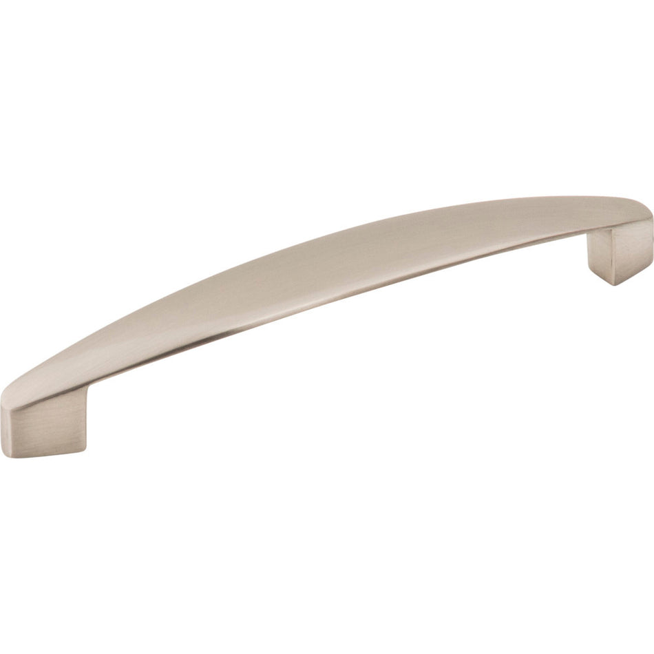 Elements 308-128SN: 128 mm cc Belfast Arch Bar Cabinet Pull - Satin Nickel