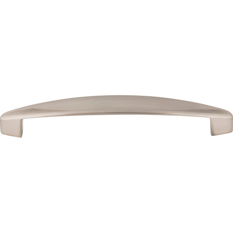 Elements 308-128SN: 128 mm cc Belfast Arch Bar Cabinet Pull - Satin Nickel
