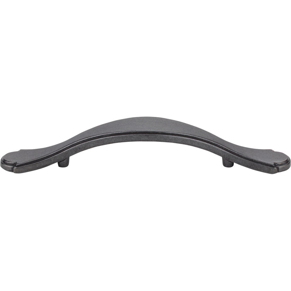 Elements 3108DACM: 3" cc Gatsby Arch Cabinet Pull - Gun Metal