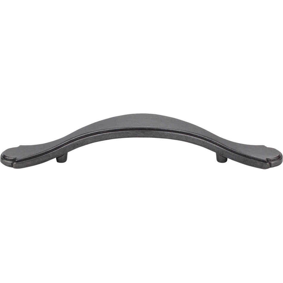 Elements 3108DACM: 3" cc Gatsby Arch Cabinet Pull - Gun Metal