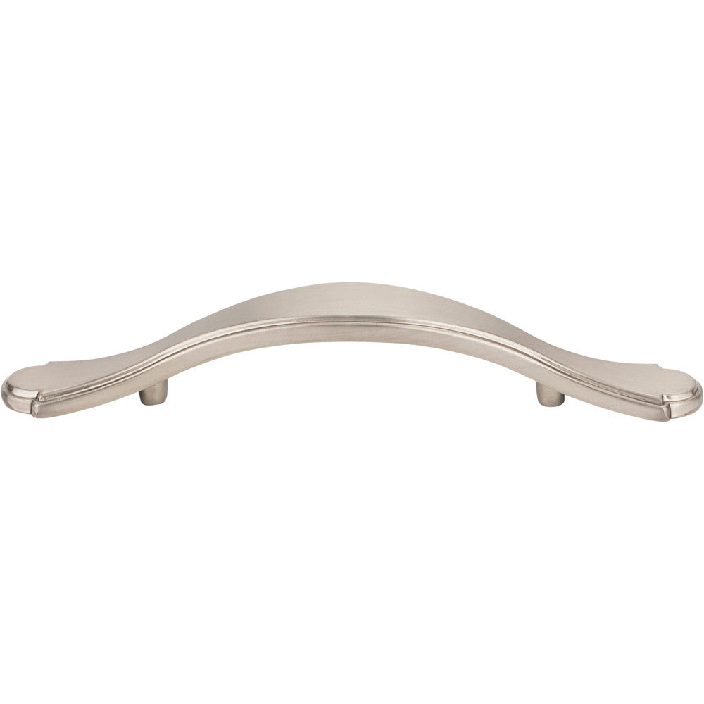 Elements 3108SN: 3" cc Gatsby Arch Cabinet Pull - Satin Nickel