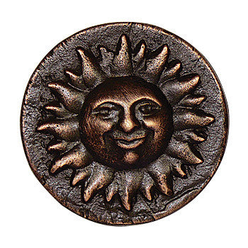 Hawk Hill 311BI: 2" Sun Cabinet Knob - Black Iron