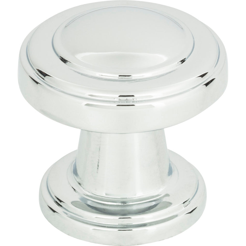 Atlas 313-CH: 1-1/8" Bronte Cabinet Knob - Polished Chrome