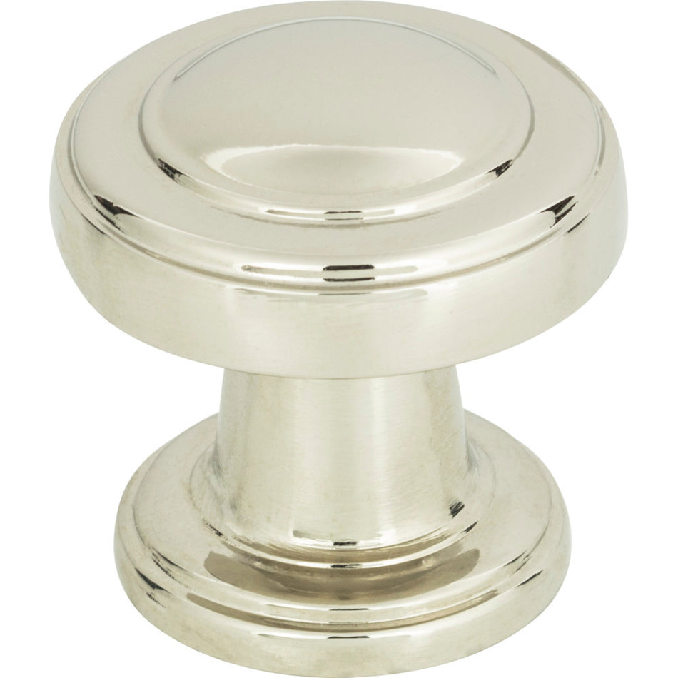 Atlas 313-PN: 1-1/8" Bronte Cabinet Knob - Polished Nickel
