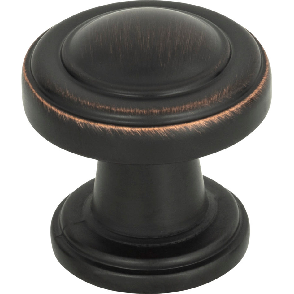 Atlas 313-VB: 1-1/8" Bronte Cabinet Knob - Polished Nickel