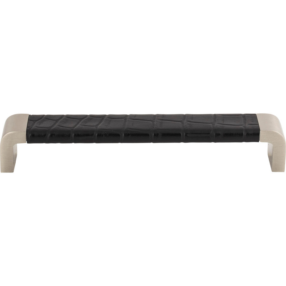 Atlas 3151-BN-CRC: 6-5/16" cc Paradigm Pull - Brushed Nickel/Black Croc Leather