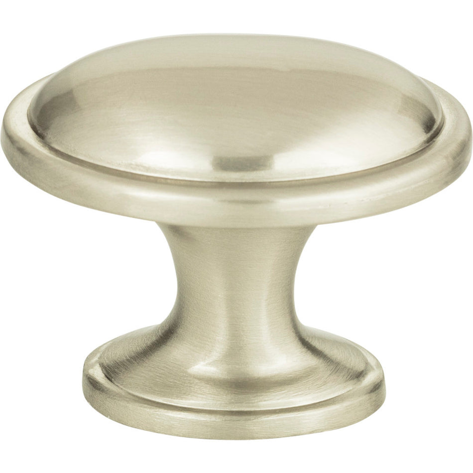 Atlas 316-BRN: 1-5/16" Austen Oval Cabinet Knob - Brushed Nickel