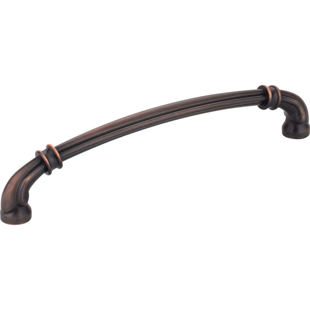 Jeffrey Alexander 317-160DBAC: 160mm cc Lafayette D-Handle Cabinet Pull - Brushed Oil Rubbed Bronze