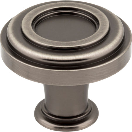 Jeffrey Alexander 317BNBDL: 1-3/8" Lafayette Round Cabinet Knob - Brushed Pewter