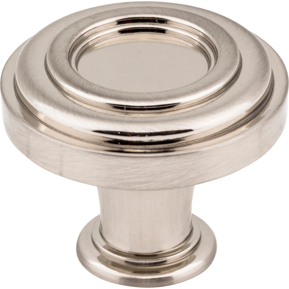 Jeffrey Alexander 317SN: 1-3/8" Lafayette Round Cabinet Knob - Satin Nickel