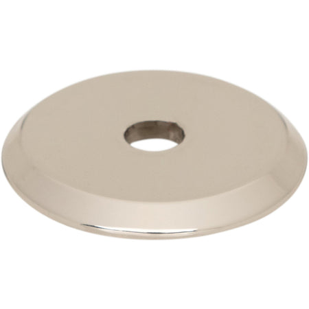 Top Knobs TK3350PN: 1" Brockwell Round Backplate - Polished Nickel