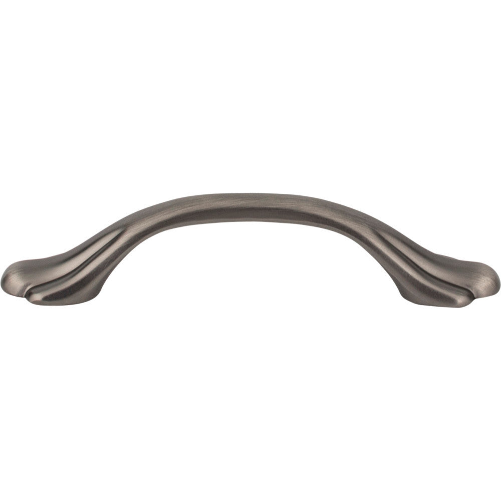 Elements 3208BNBDL: 3" cc Gatsby Arch Cabinet Pull - Brushed Pewter