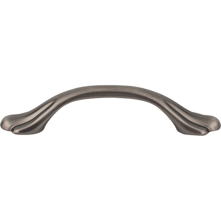 Elements 3208BNBDL: 3" cc Gatsby Arch Cabinet Pull - Brushed Pewter