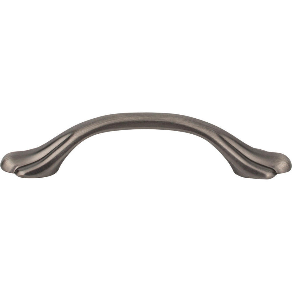Elements 3208BNBDL: 3" cc Gatsby Arch Cabinet Pull - Brushed Pewter