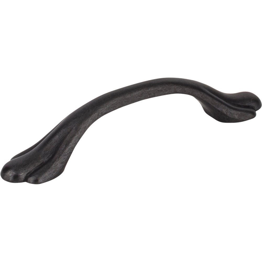 Elements 3208DACM: 3" cc Gatsby Arch Cabinet Pull - Gun Metal