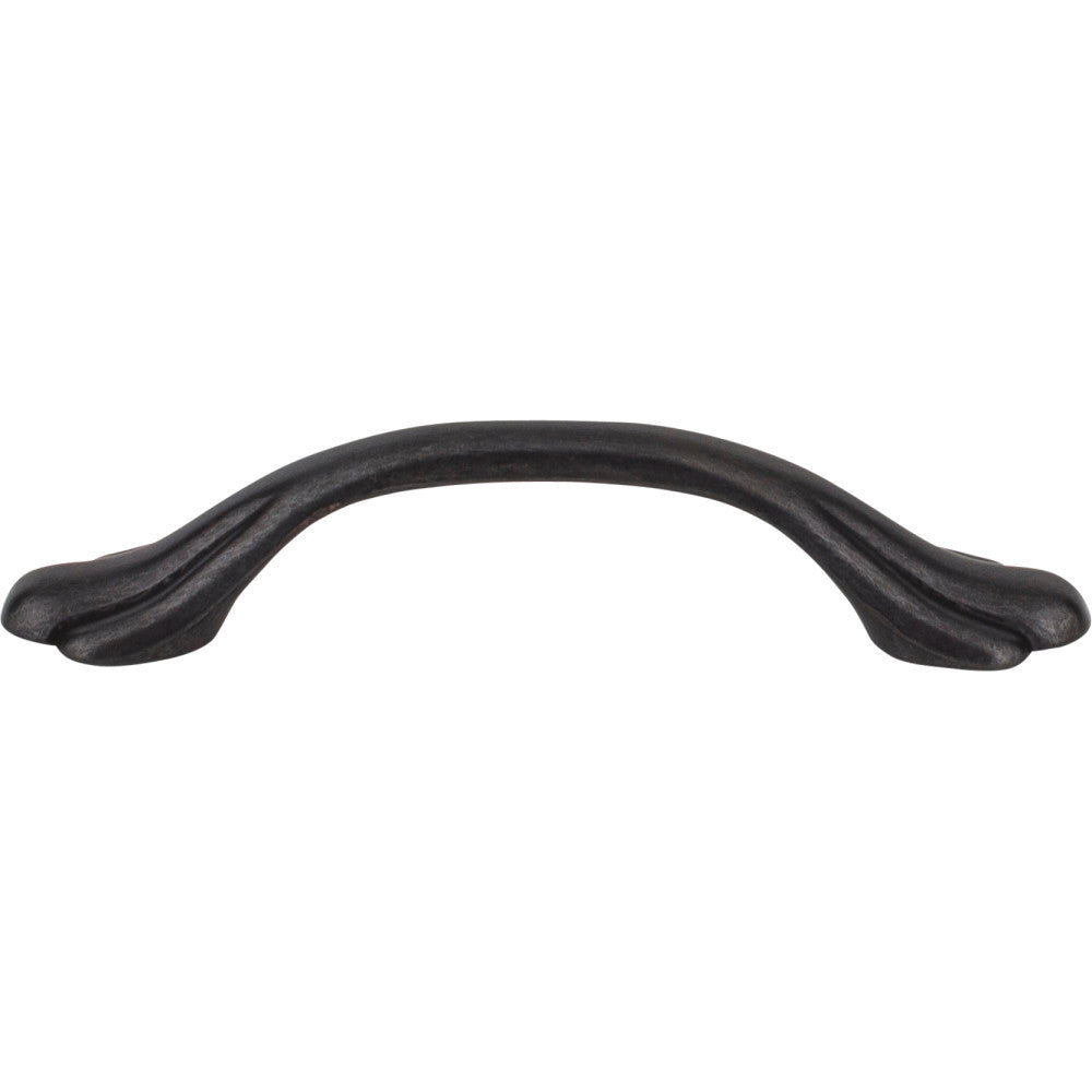 Elements 3208DACM: 3" cc Gatsby Arch Cabinet Pull - Gun Metal