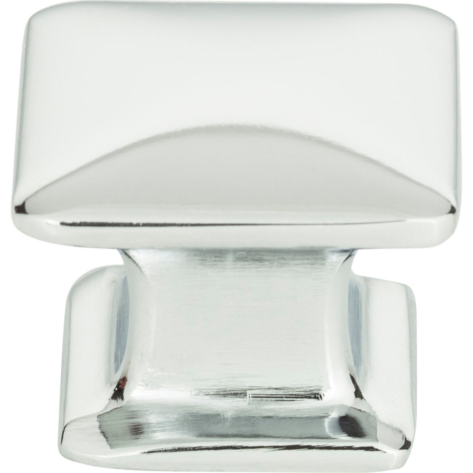 Atlas 322-CH: 1-1/4" Alcott Square Cabinet Knob - Polished Chrome