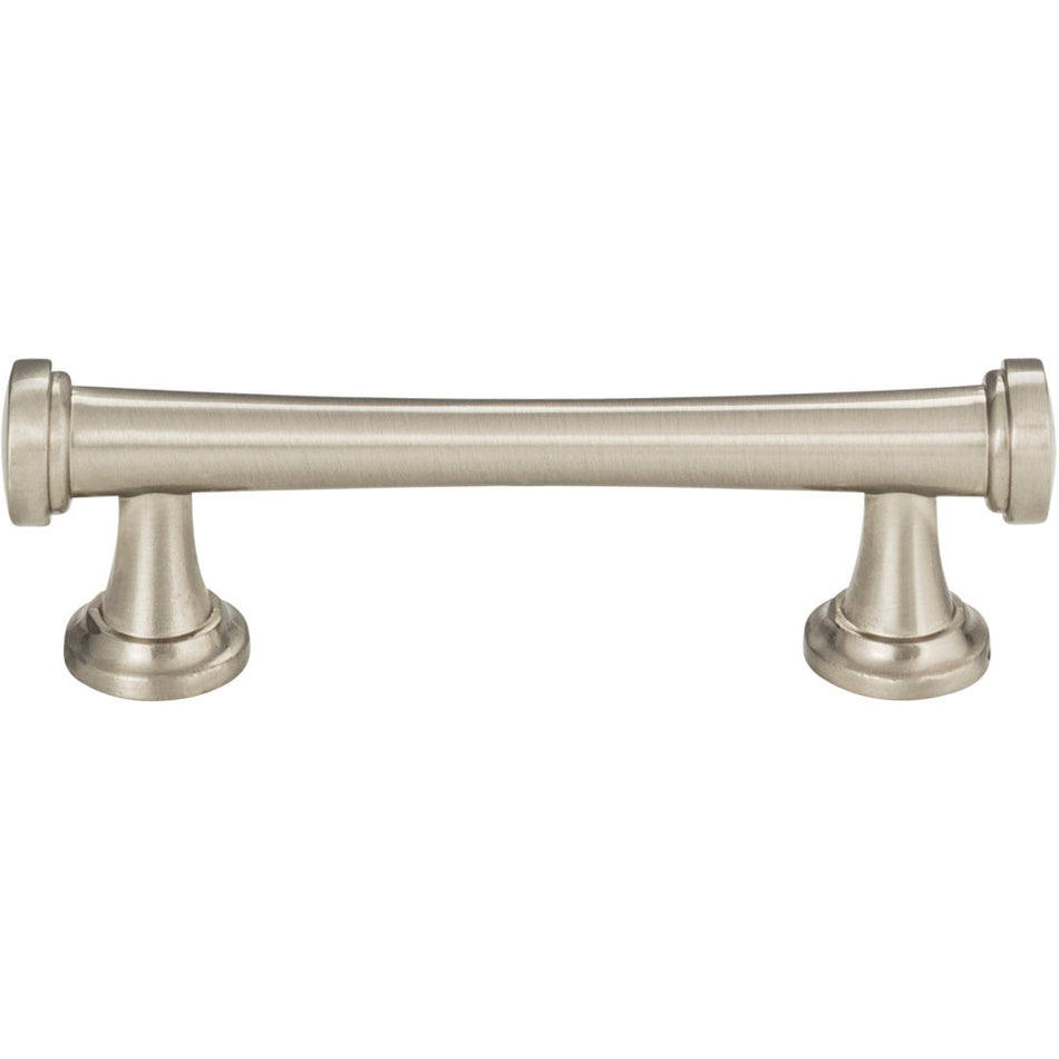 Atlas 326-BRN: 3" cc Browning Cabinet Pull - Brushed Nickel