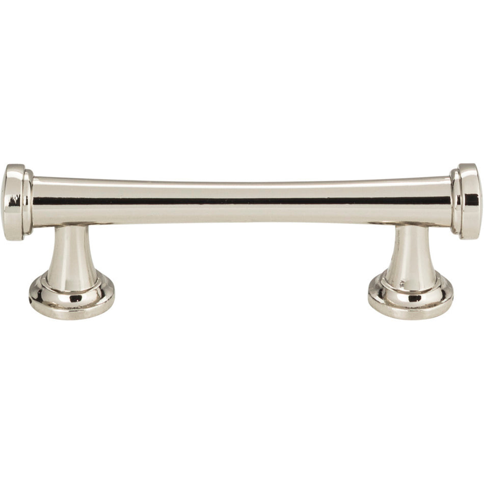 Atlas 326-PN: 3" cc Browning Cabinet Pull - Polished Nickel