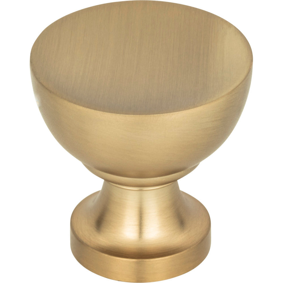 Atlas 328-CM: 1-1/4" Shelley Round Cabinet Knob - Champagne