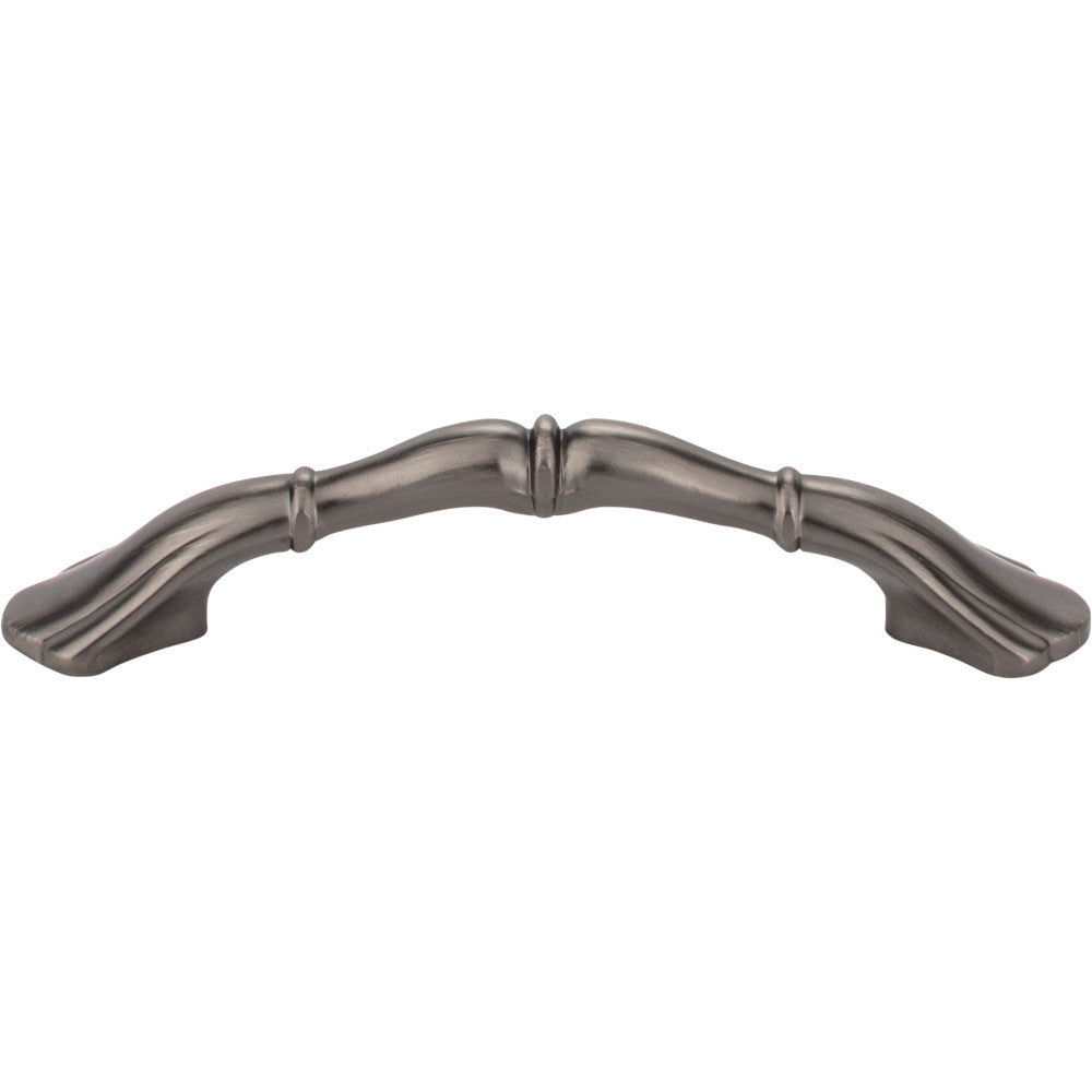 Elements 3308BNBDL: 3" cc Gatsby Arch Cabinet Pull - Brushed Pewter