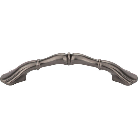 Elements 3308BNBDL: 3" cc Gatsby Arch Cabinet Pull - Brushed Pewter
