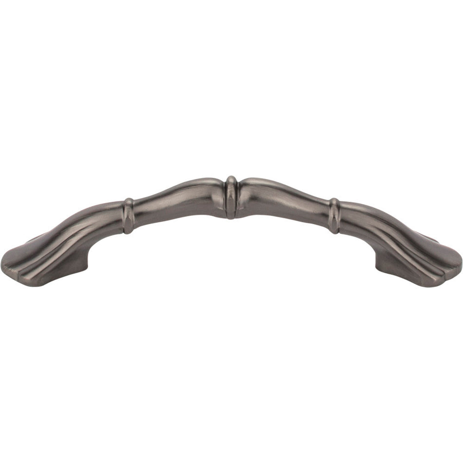 Elements 3308BNBDL: 3" cc Gatsby Arch Cabinet Pull - Brushed Pewter