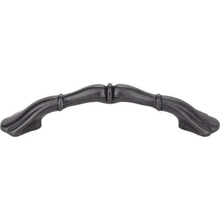 Elements 3308DACM: 3" cc Gatsby Arch Cabinet Pull - Gun Metal